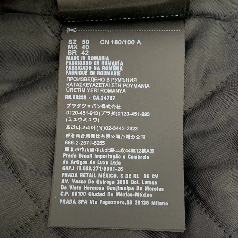 Prada Prada Black triangle zipper long-sleeved jacket 2502-Nextar Size US M / EU 48-50 / 2 - 7 Thumbnail