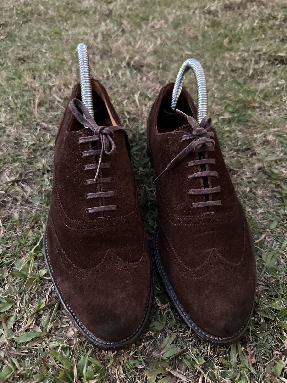 Zucca Vintage Zucca Oxford Wingtip Brown Suede Shoes Size US 7 / EU 40 - 14 Thumbnail