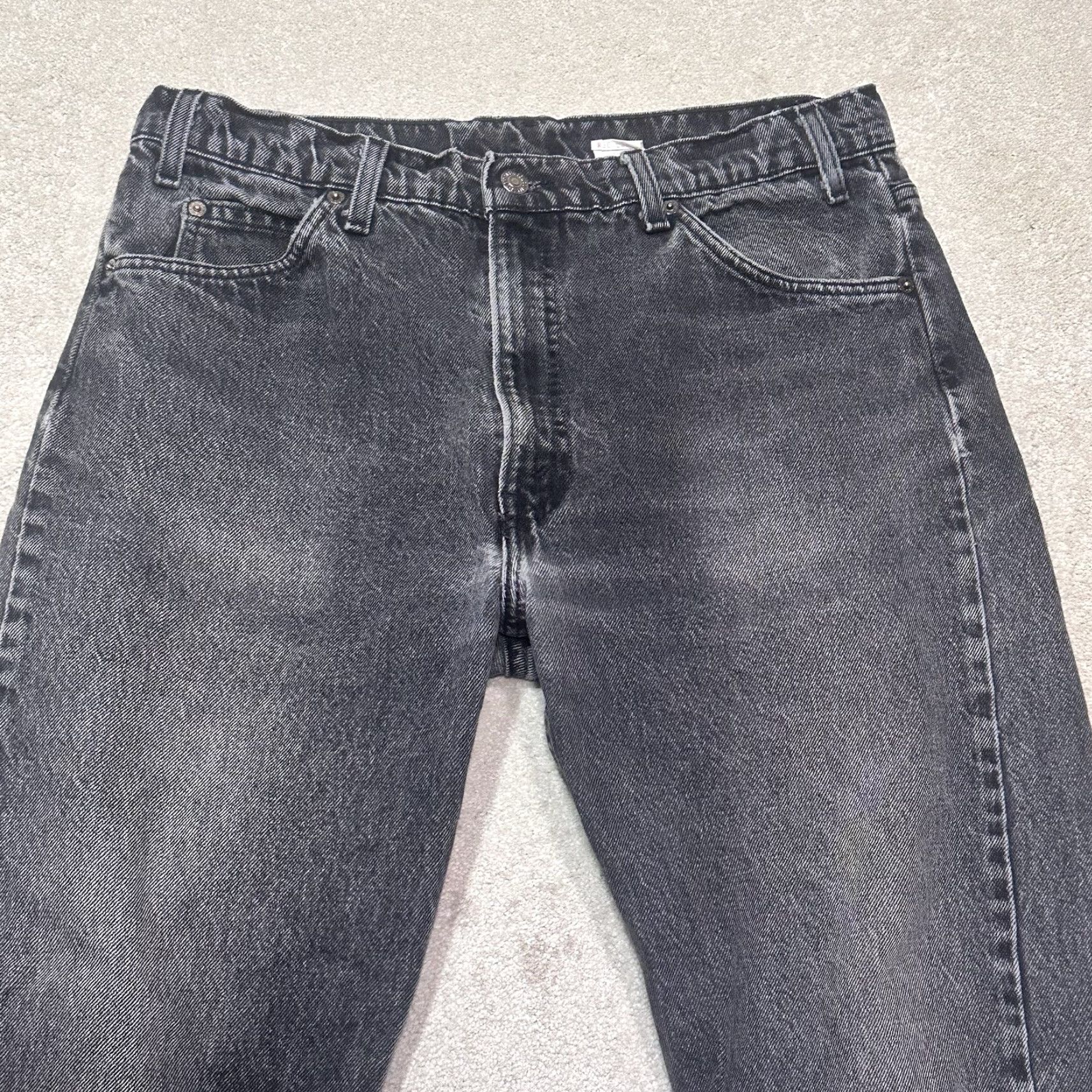 Levi's VINTAGE Levi's 505 Jeans Mens 34X30 Black Regular Fit Straight Leg 90s Cut Off Size US 34 / EU 50 - 3 Thumbnail