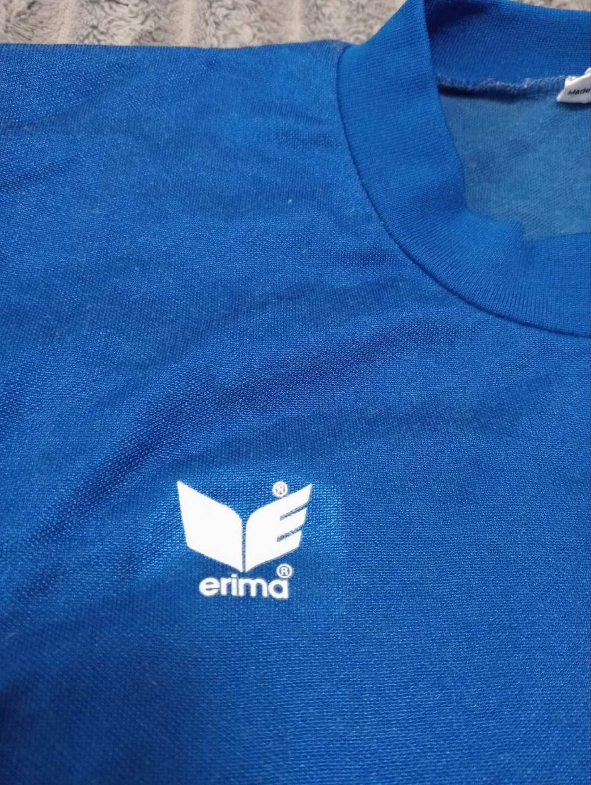 Erima Italy Italia Football shirt #18 LS Rare Vintage 1970-1980 Size US L / EU 52-54 / 3 - 5 Thumbnail