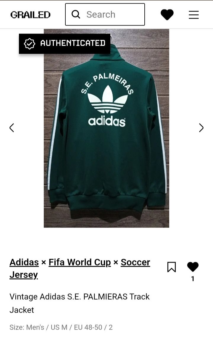 Adidas Vintage Adidas S.E. PALMIERAS Track Jacket Size US M / EU 48-50 / 2 - 14 Thumbnail