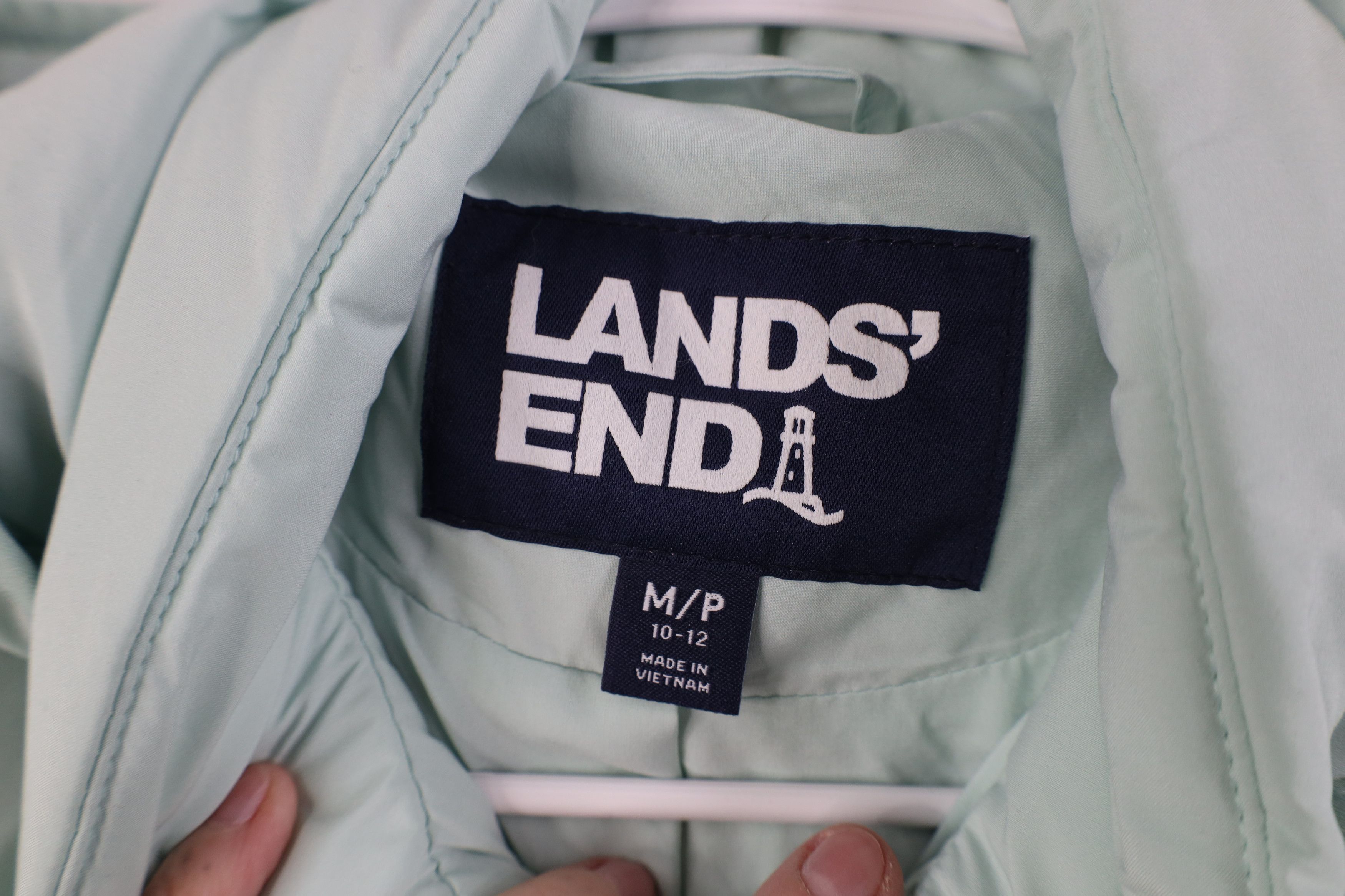 Lands' End Y2K Lands End Duck Down Hooded Full Zip Puffer Jacket Blue Size M / US 6-8 / IT 42-44 - 8 Thumbnail