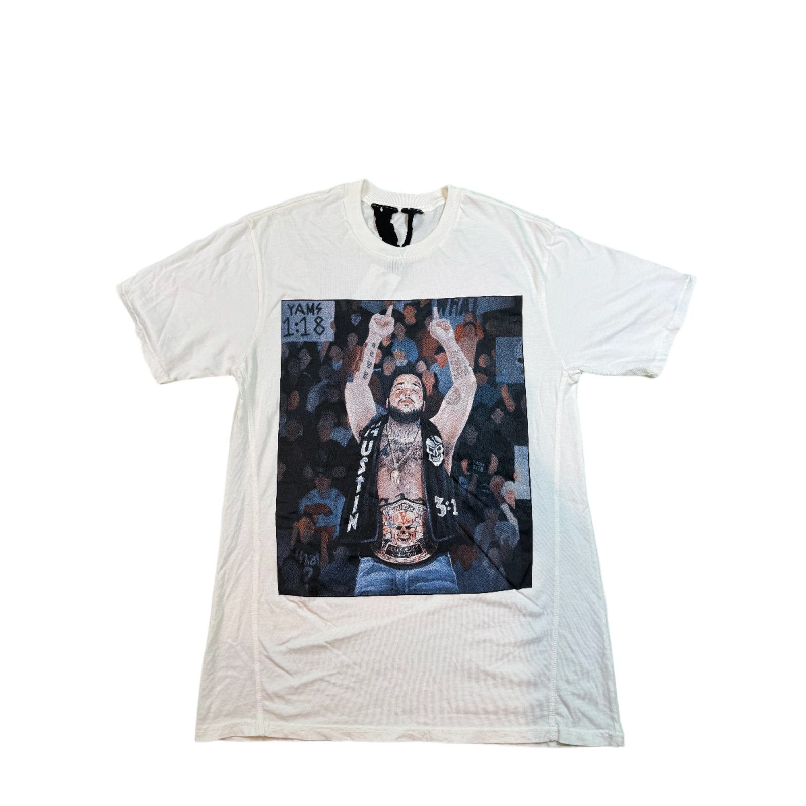 Vlone Vlone ASAP Yams White Tee Size US S / EU 44-46 / 1 - 1 Thumbnail