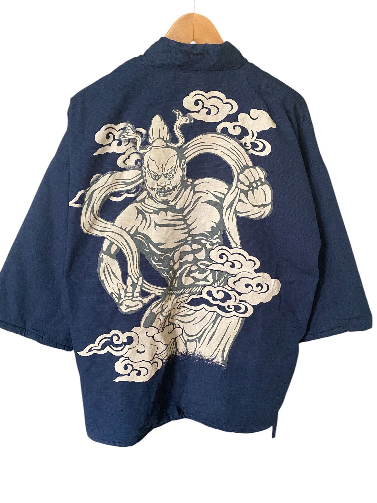 Japanese Brand Devil Budha full print vintage Hanten Kimono Jacket rare Size US M / EU 48-50 / 2 - 1 Thumbnail