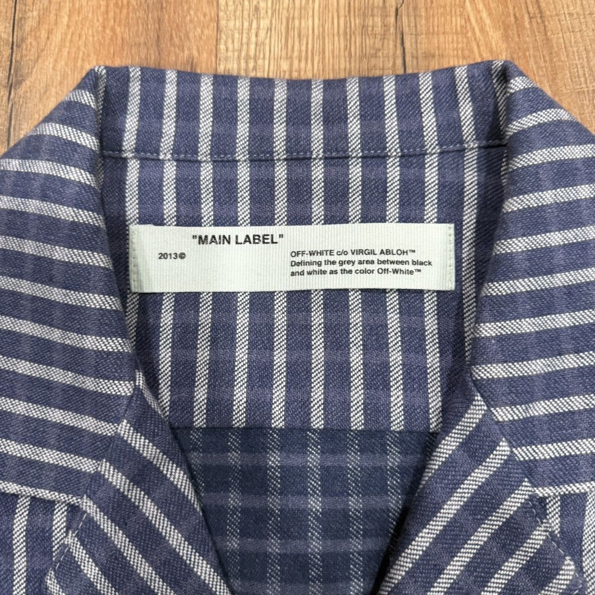 Off-White OFF-WHITE Virgil Abloh Striped Short Sleeve Size US XL / EU 56 / 4 - 4 Thumbnail