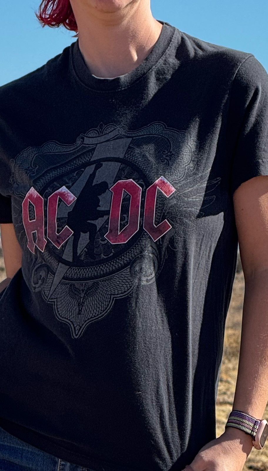 Band Tees × Vintage Vintage AC/DC Black Ice Tour Tee Size M Size US M / EU 48-50 / 2 - 1 Thumbnail