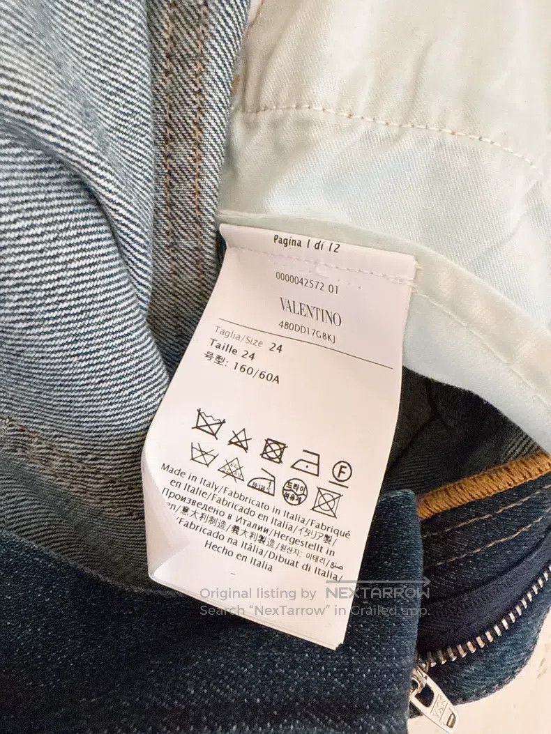 Valentino Valentino Three-dimensional floral jeans Size 40" / US 18 - 9 Thumbnail