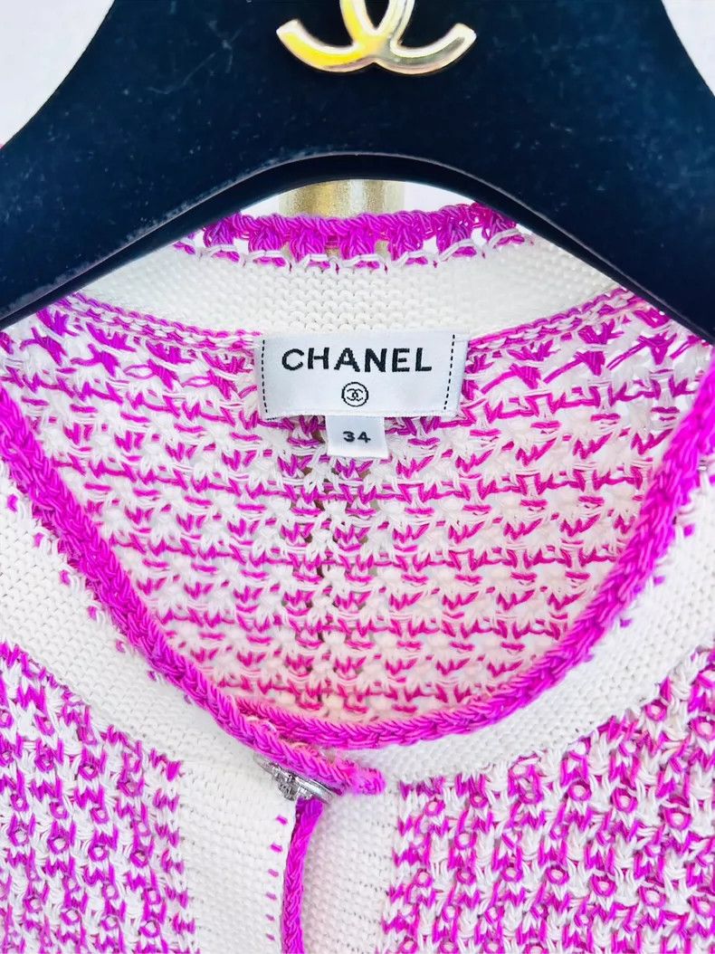 Chanel Chanel 22 pink sleeveless dresses Size XXS / US 00 / IT 34 - 2 Thumbnail