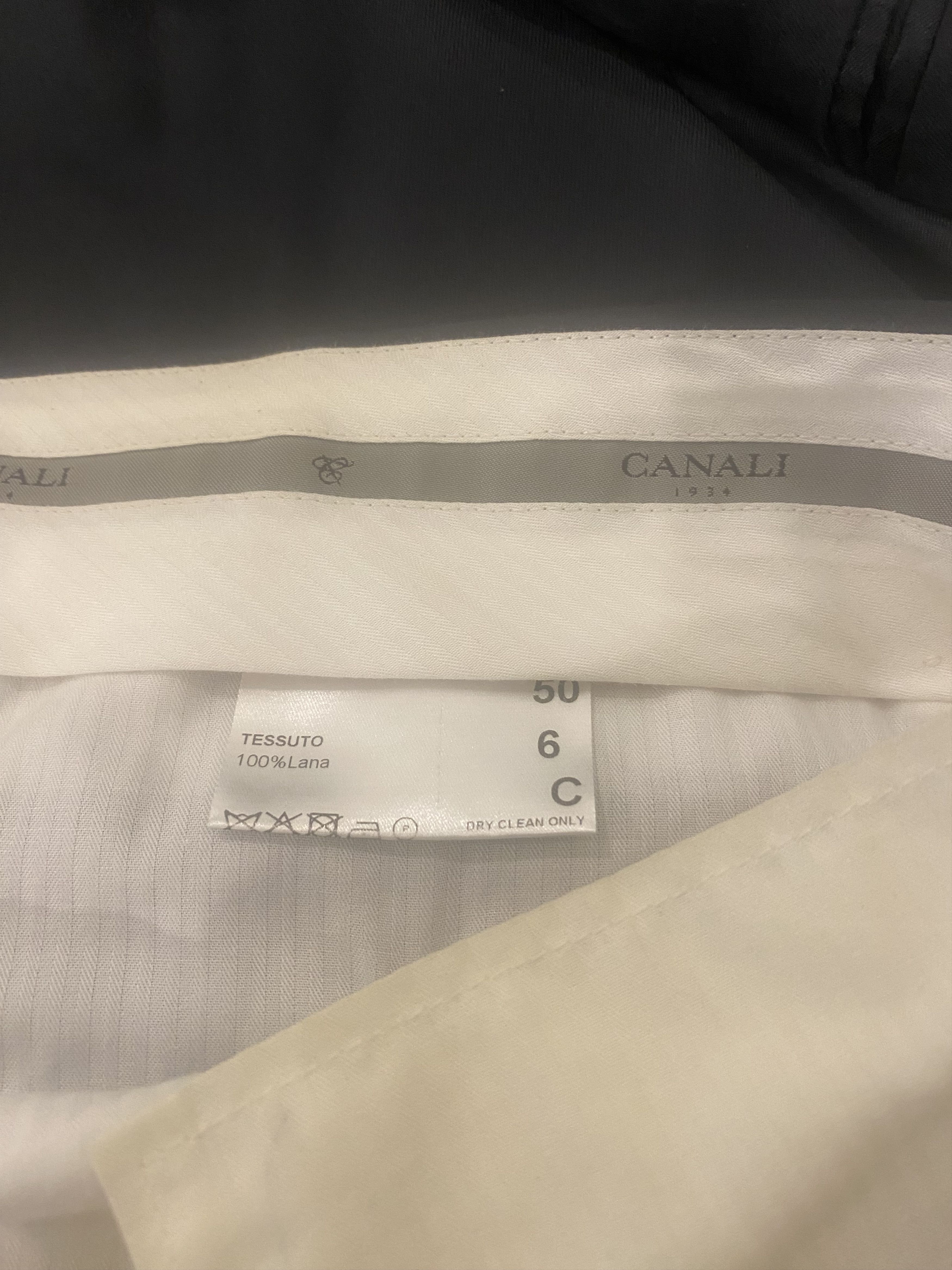 Canali Canali black 2 piece wool suit Size 50R - 2 Thumbnail