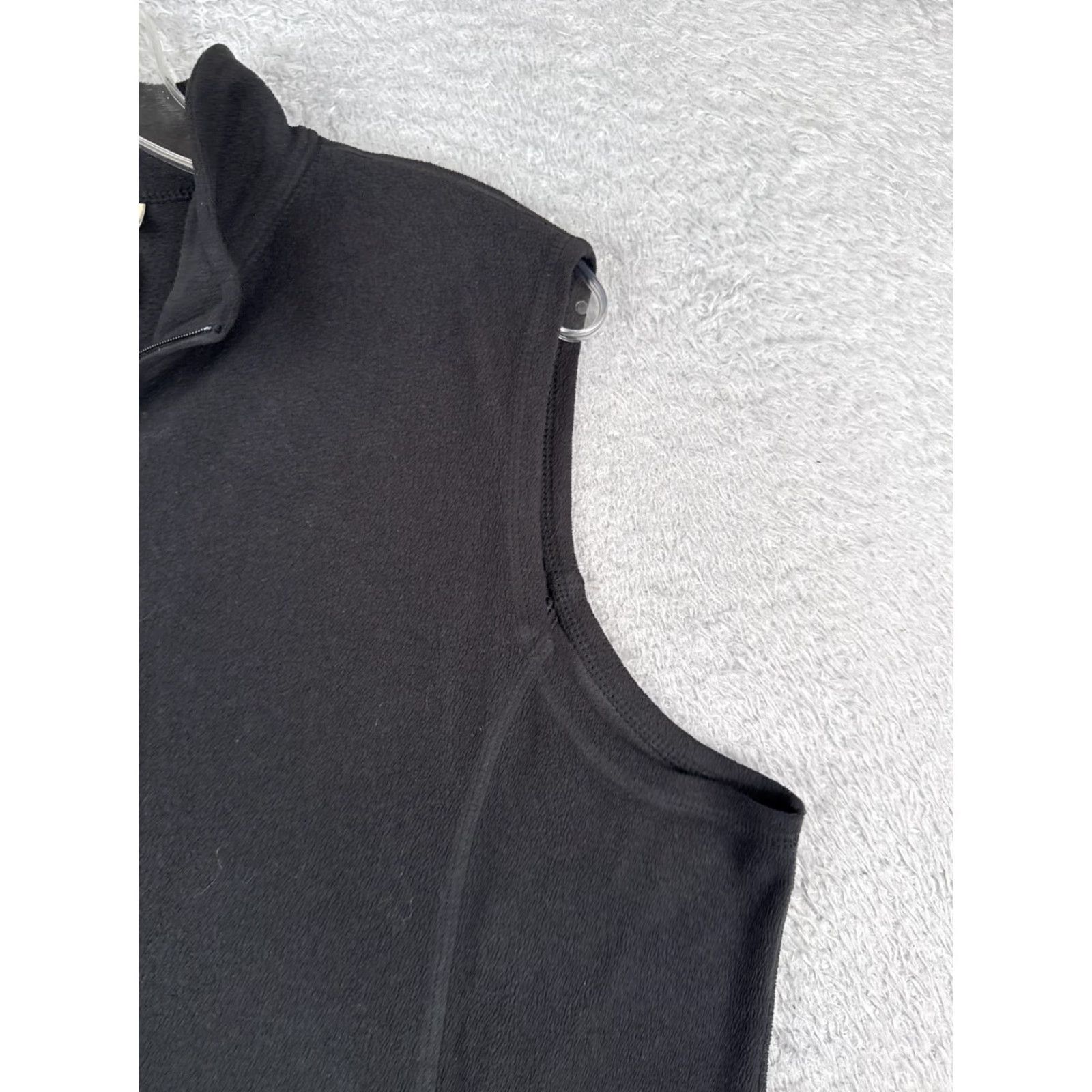 Vintage L.L. Bean Vest Womens Extra Large Black Full Zip Sleeveless Polyester Fleece Pockets Lined Outdoor Hike Womens Size XL / US 12-14 / IT 48-50 - 2 Thumbnail