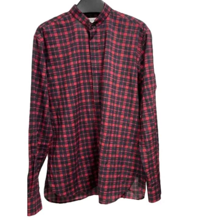 Saint Laurent Paris Yves Saint Laurent Red Checked Casual Shirt Size US M / EU 48-50 / 2 - 1 Thumbnail