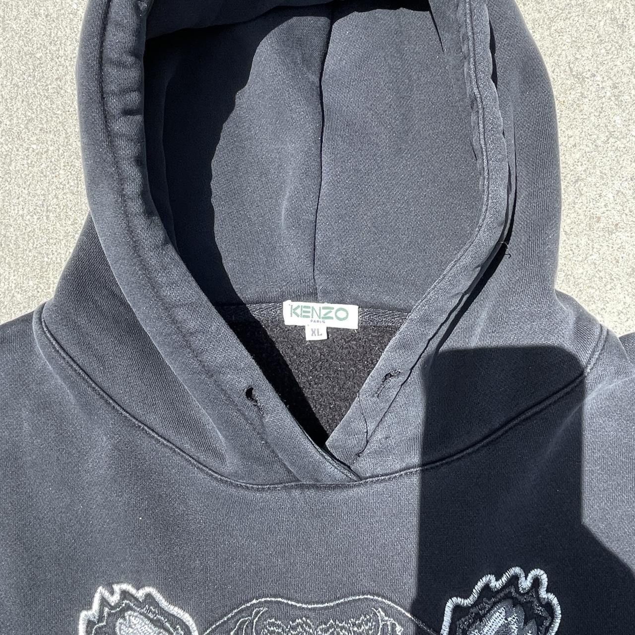 Kenzo Kenzo Tiger Embroidered Hoodie Black XL Authentic Size US XL / EU 56 / 4 - 3 Thumbnail