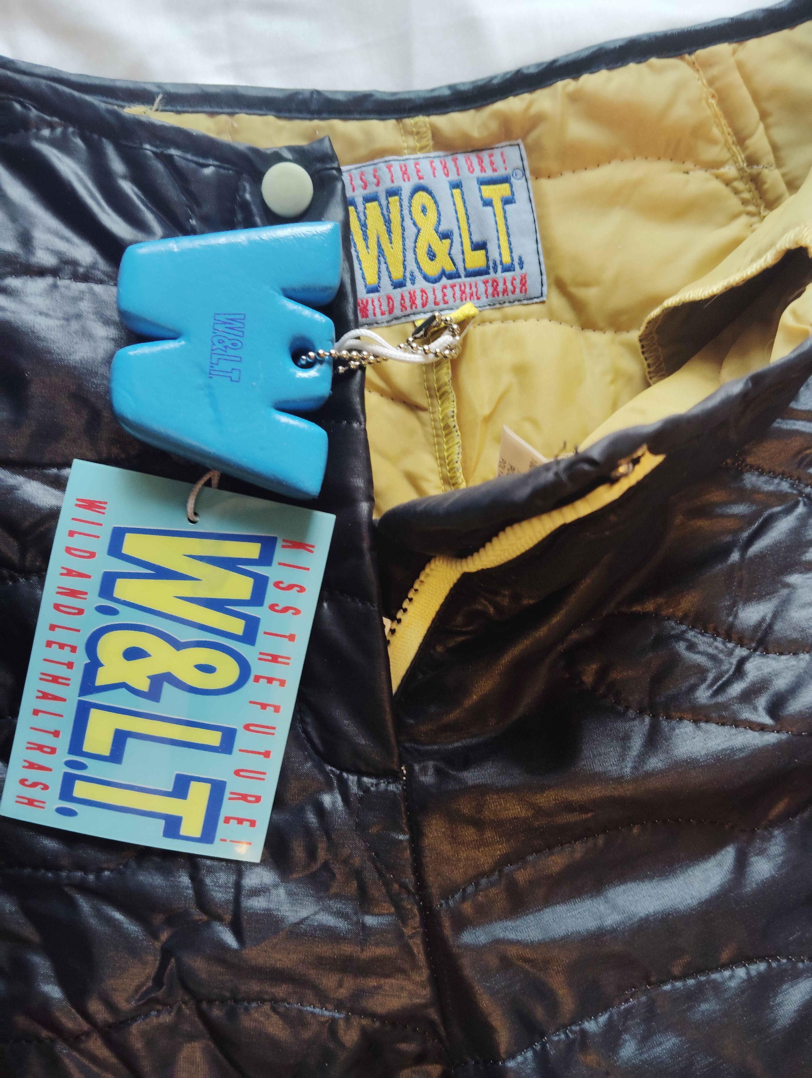 Walter Van Beirendonck W&LT "Wonderland" AW1996 Black Quilted Pants + W Charm Size US 30 / EU 46 - 4 Thumbnail