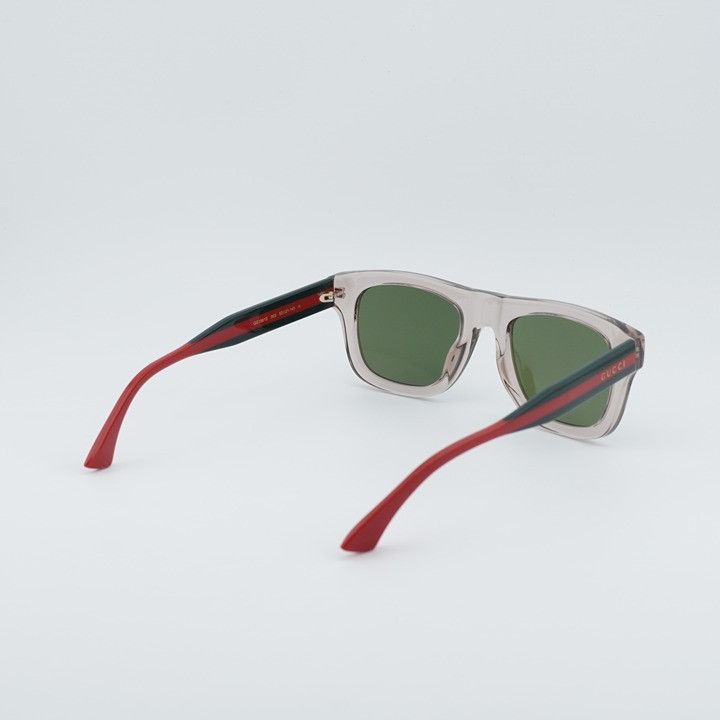 Gucci Gucci GG1991S 003 Sunglasses Shiny Transparent Brown Square Size ONE SIZE - 4 Thumbnail