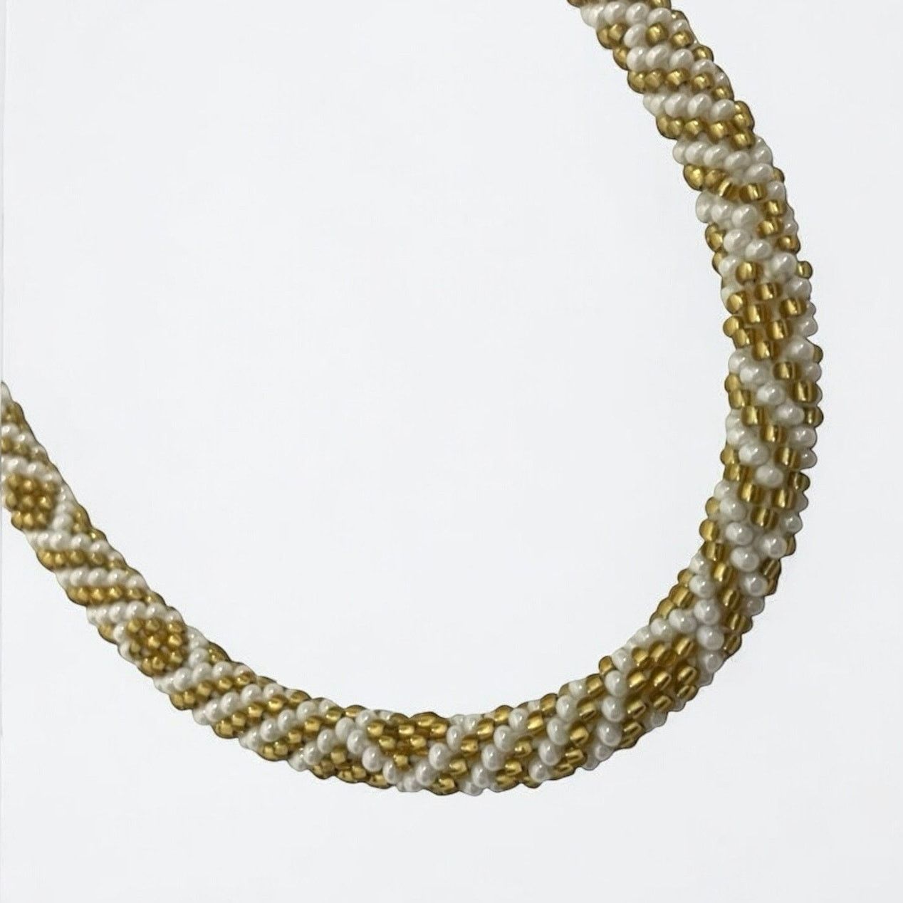 Other Alexa's Angels Chunky Gold & Cream Pearl Beaded Necklace Size ONE SIZE - 1 Thumbnail