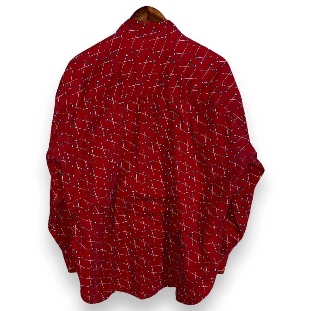 Chaps Ralph Lauren Chaps Ralph Lauren Red Oar Print Oxford Button Down Shirt L Size US L / EU 52-54 / 3 - 7 Thumbnail