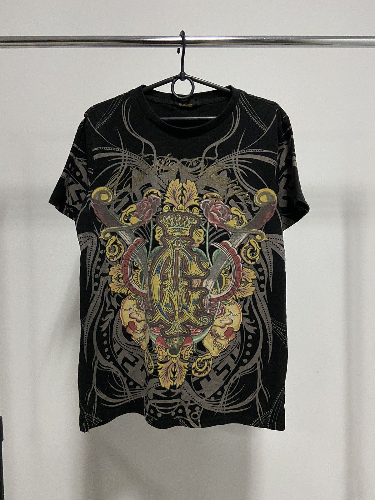 Christian Audigier × Vintage Christian audigier t shirt tattoo style vintage old school Size US XL / EU 56 / 4 - 1 Thumbnail
