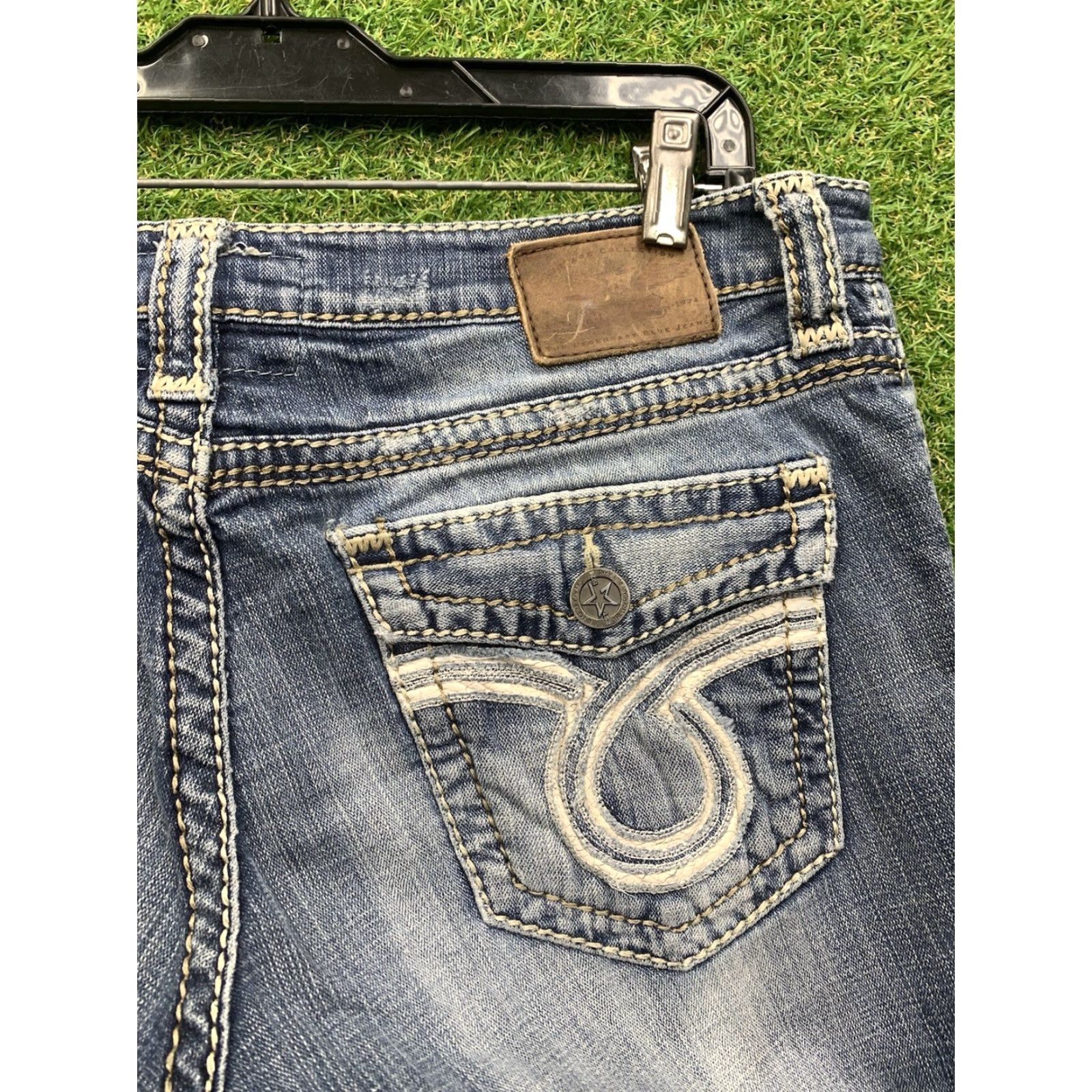 Vintage VINTAGE Big Star Maddie Jeans Womens 31L Bootcut Denim Blue Dark Wash 5-Pocket Size 31 Tall Size 24" / US 00 / IT 34 - 3 Thumbnail