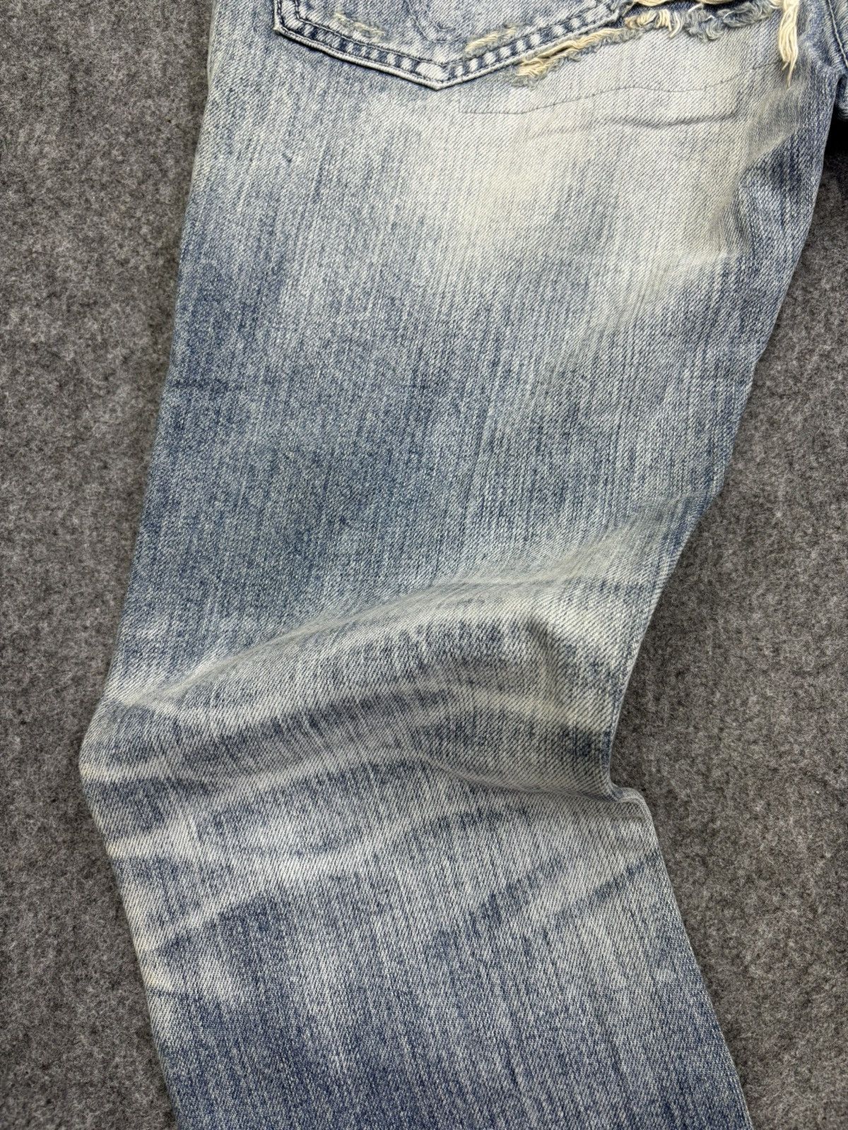 Japanese Brand 💥Denim Art💥Ego Tripping Heavy Distressed Denim F758 Size US 30 / EU 46 - 14 Thumbnail
