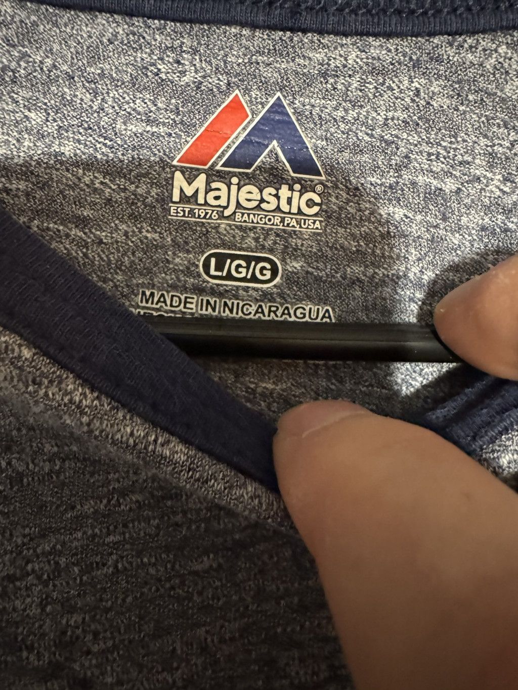 Majestic New England Patriots Majestic 3/4 Raglan T-Shirt Men L Gray Size US L / EU 52-54 / 3 - 3 Thumbnail