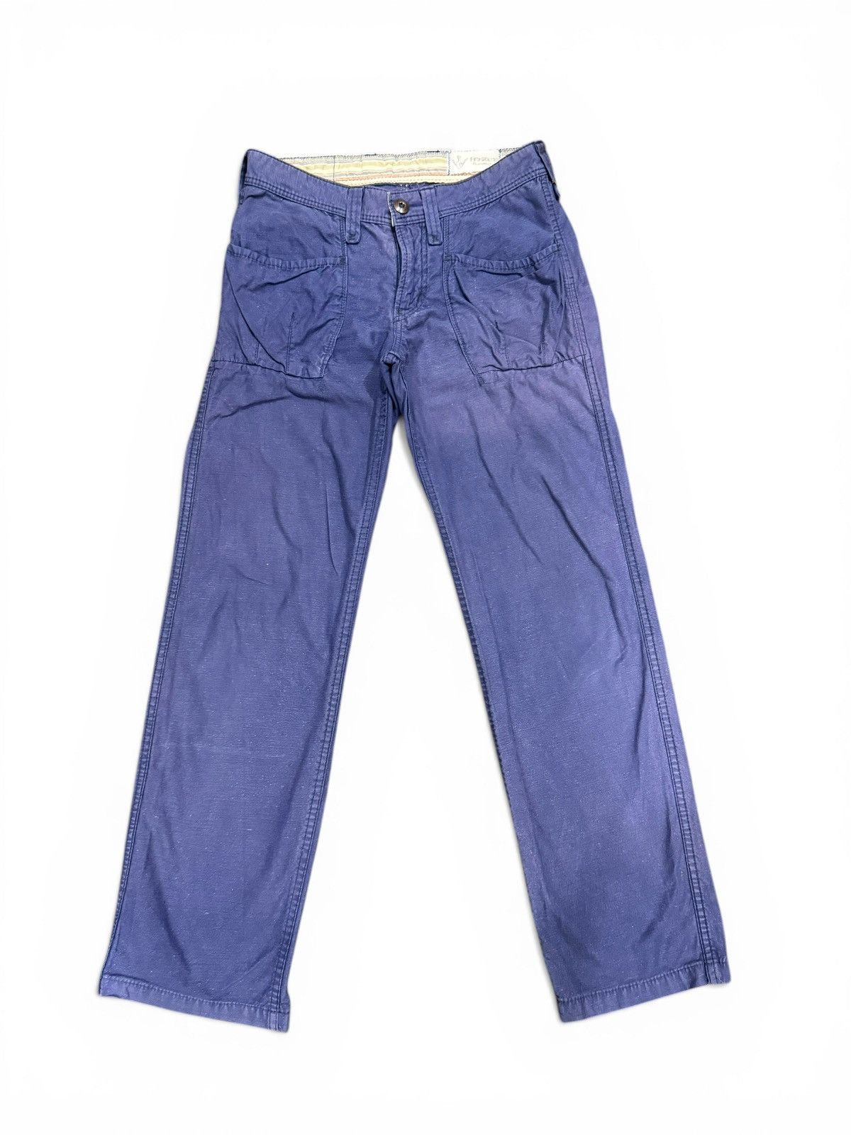 Japanese Brand JAPAN BRAND Antgauge Fourmimesure Navy Casual Pants Size US 27 - 1 Thumbnail