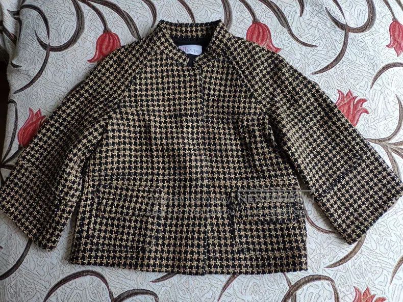 Valentino Valentino Black gold patchwork weaves a small fragrance Size S / US 4 / IT 40 - 1 Thumbnail