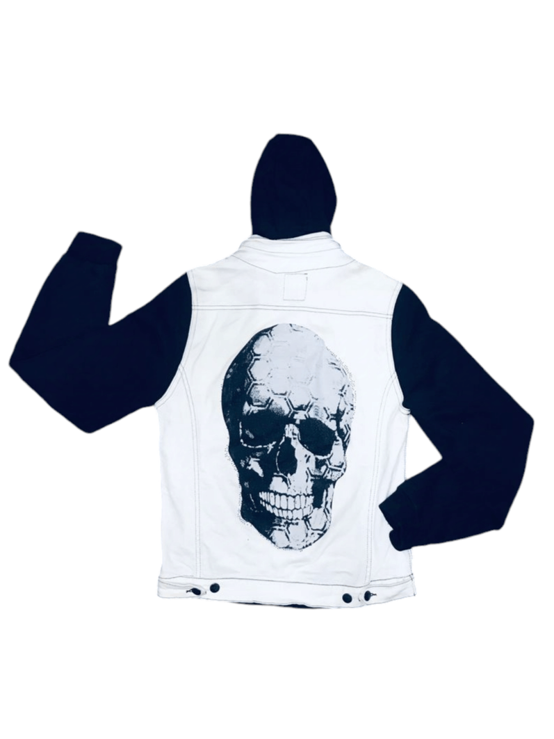 Other Rare Amrita Hoodie Denim Jacket Big Skull Size US M / EU 48-50 / 2 - 1 Thumbnail