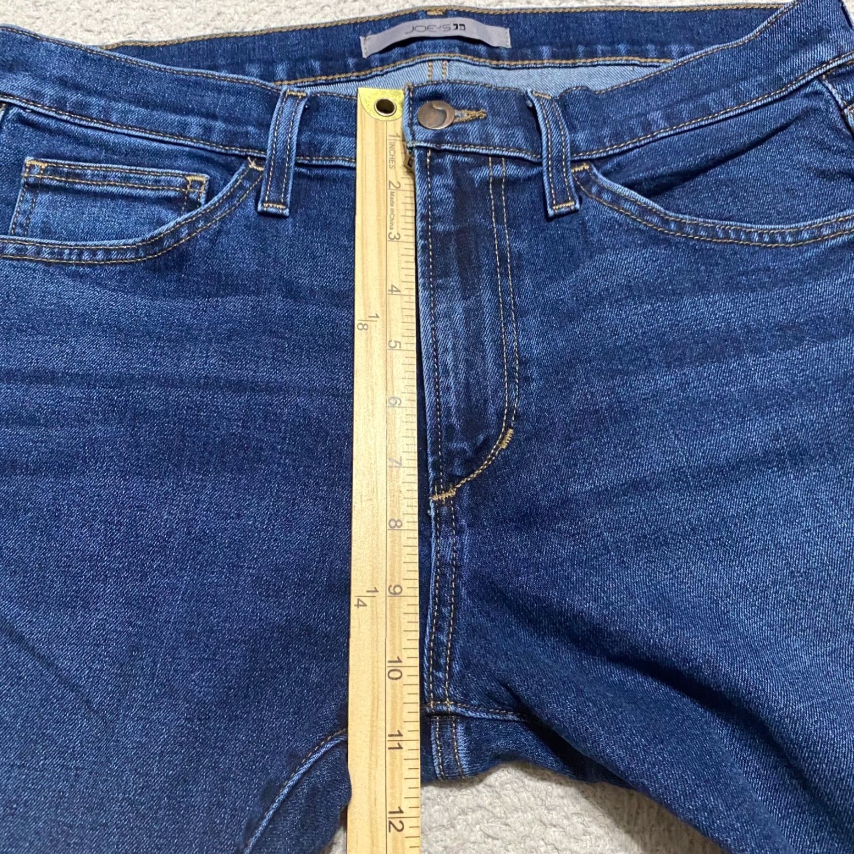 Vintage Joe's Jeans Brixton Straight Jeans Blue Denim Dark Wash Slim Mid Rise Men 31 Inseam 31 5-Pocket Cotton Blend Cotton Polyester China Mexico Vintage No Size US 31 - 7 Thumbnail