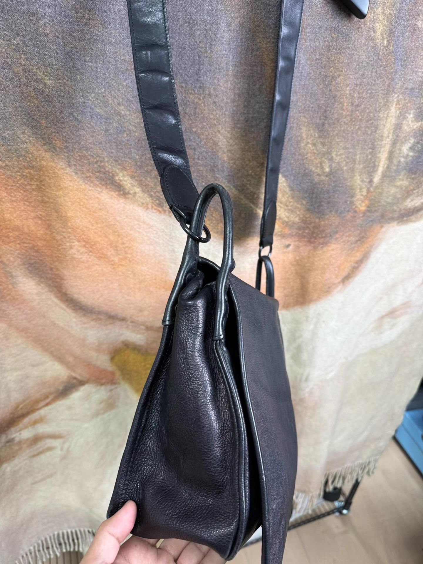 Yohji Yamamoto Yohji Yamamoto Pour Homme Cowhide Messenger Bag K20 Size ONE SIZE - 9 Thumbnail