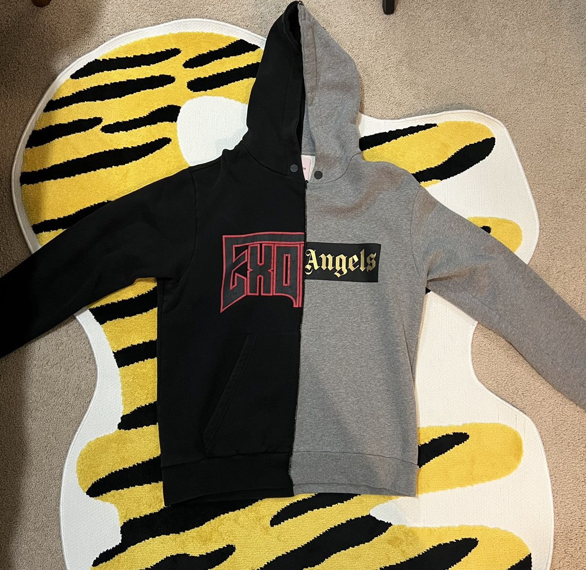 Palm Angels Palm Angels Exo Angels split hoodie Size US S / EU 44-46 / 1 - 1 Thumbnail