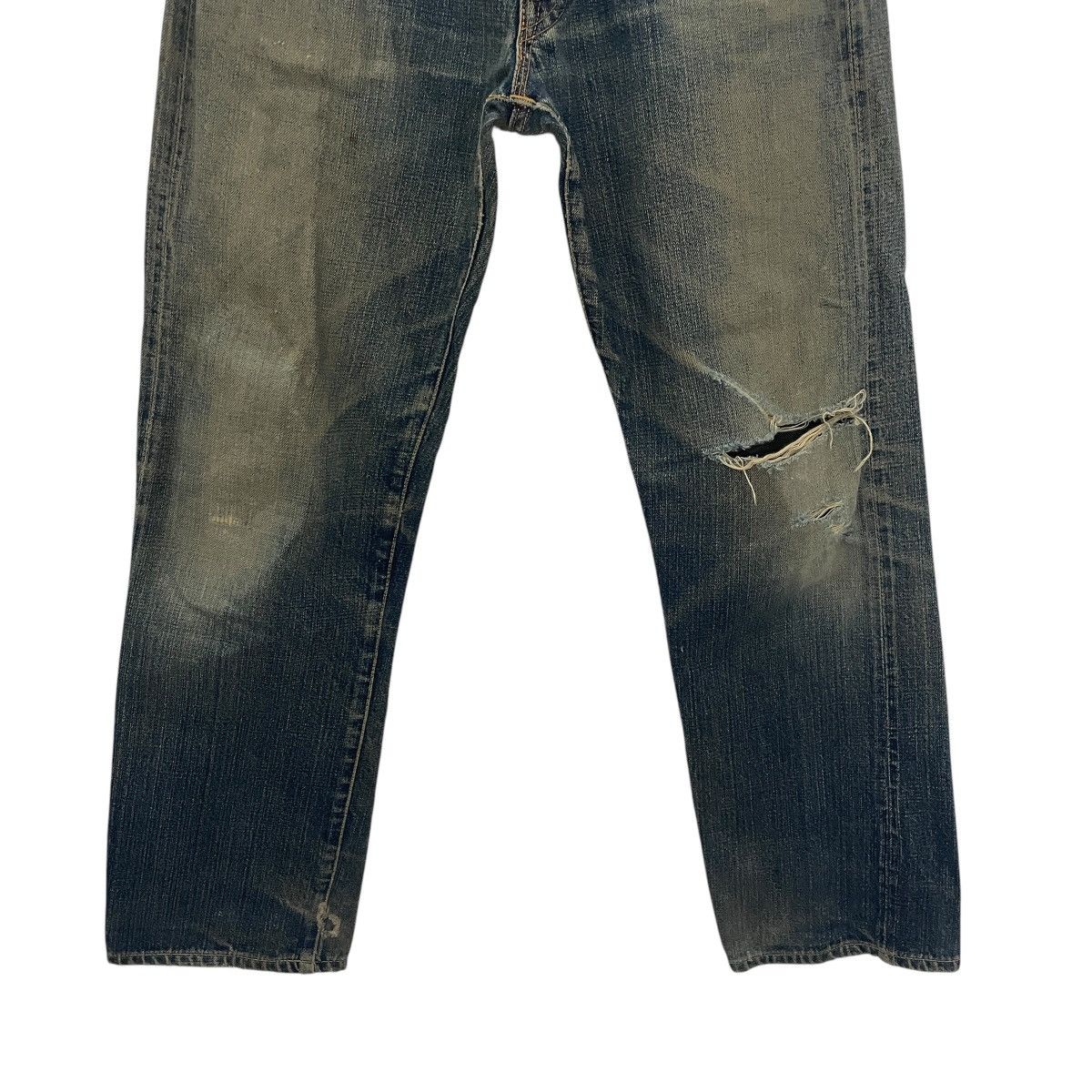 The Real McCoy's Vintage Mccoy Work Clothing Distressed Selvedge Denim Size US 31 - 4 Thumbnail