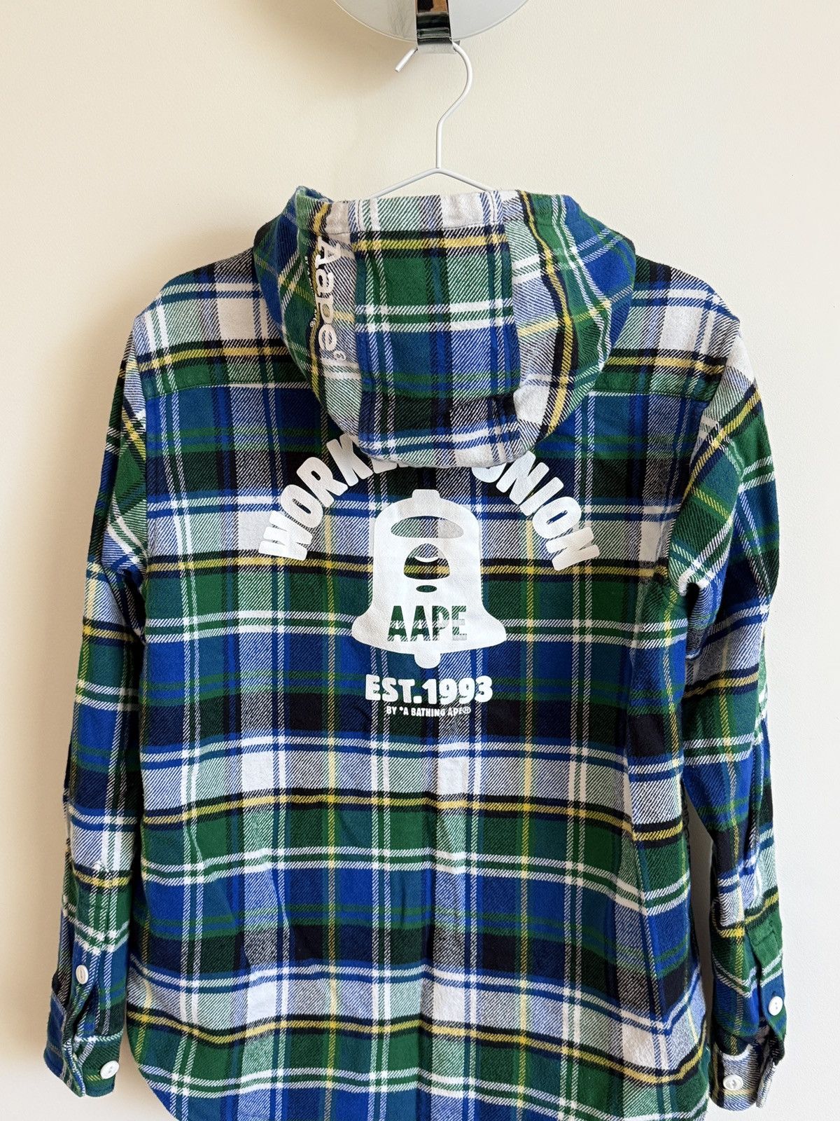 Aape Flannel Shirt Hoodie AAPE by A BATHING APE Size US M / EU 48-50 / 2 - 8 Thumbnail