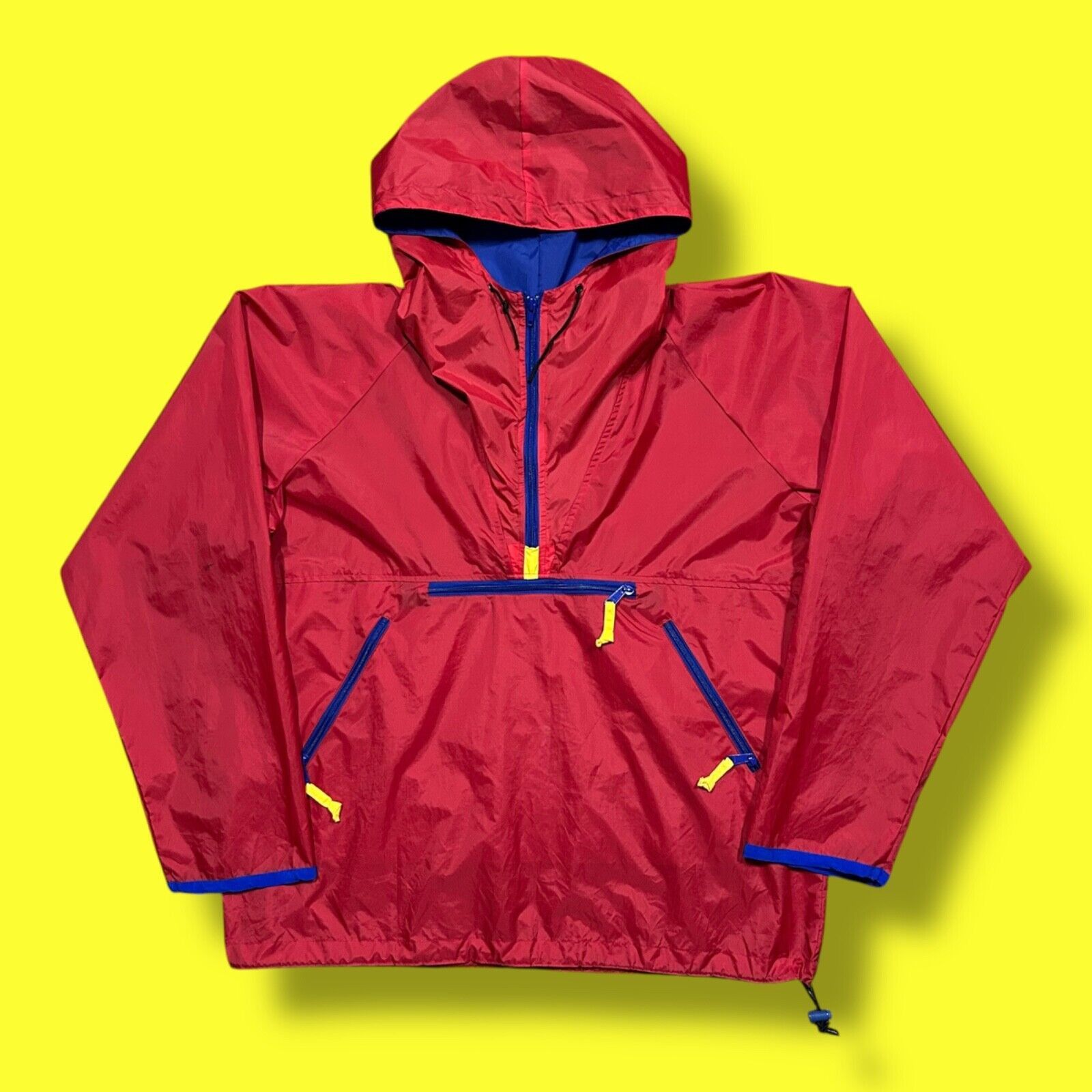 Sierra Designs × Vintage Vintage Nylon Windbreaker Anorak Jacket Half Zip Pullover Size US L / EU 52-54 / 3 - 1 Thumbnail