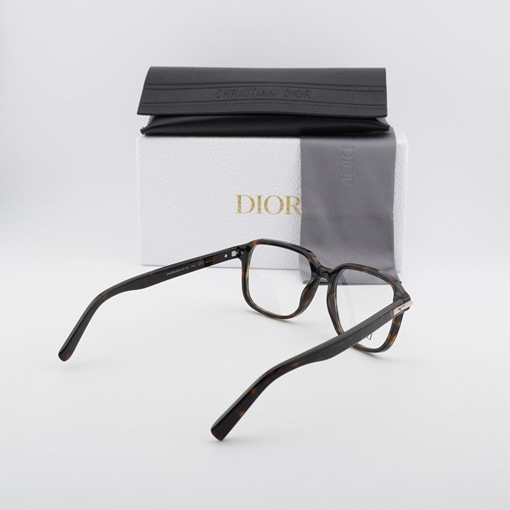 Dior Dior DIORBLACKSUITO S5I 2000 Eyeglasses Havana 53mm Square Size ONE SIZE - 11 Thumbnail