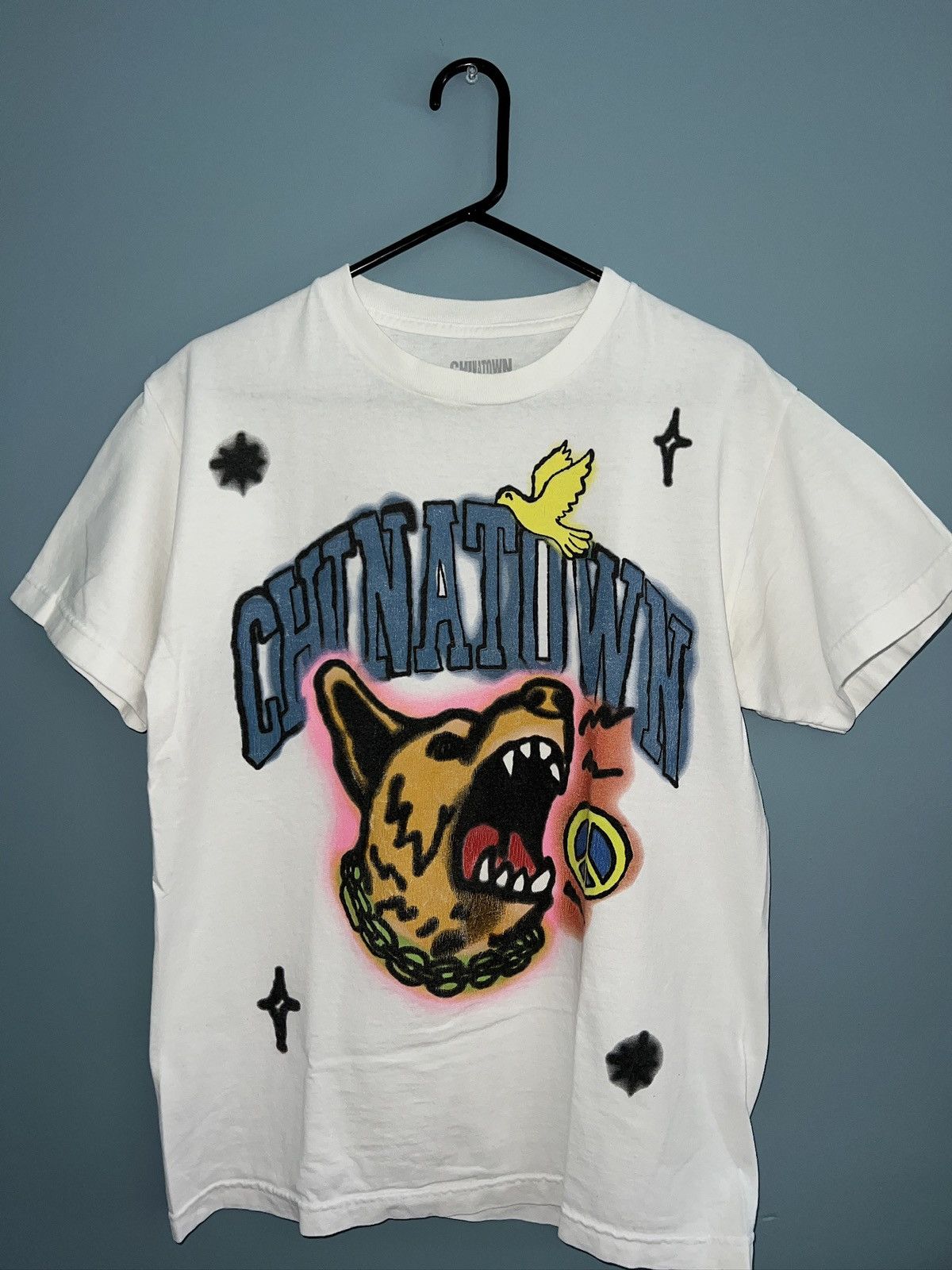 Market Chinatown Market Airbrush Dog T-Shirt Size US M / EU 48-50 / 2 - 1 Thumbnail