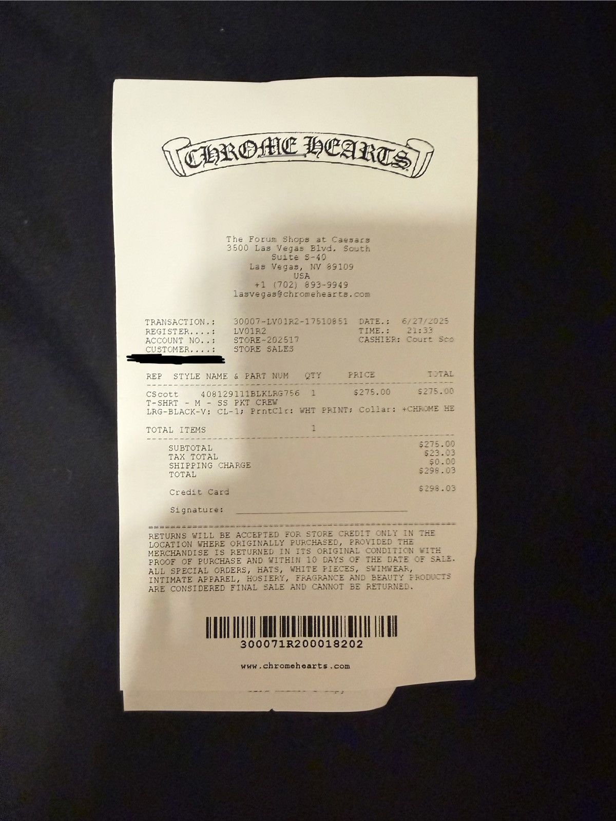 Chrome Hearts Chrome Hearts Pocket T-Shirt with neck design Size US L / EU 52-54 / 3 - 18 Thumbnail