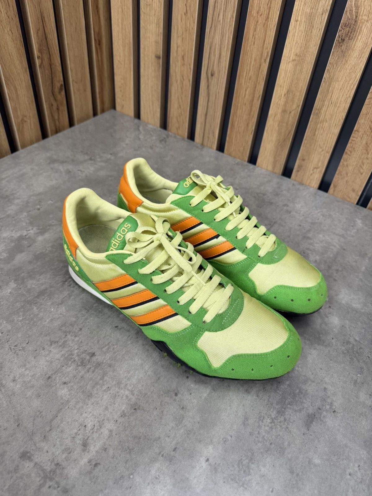 Adidas Adidas Originals Retro Trainers Green Orange Sneakers 2000s Size US 10 / EU 43 - 10 Thumbnail
