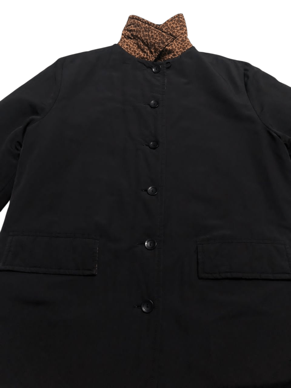 Bottega Veneta Vintage Bottega Vaneta Rivesible Trenchcoat Leopard/Black Size US M / EU 48-50 / 2 - 6 Thumbnail