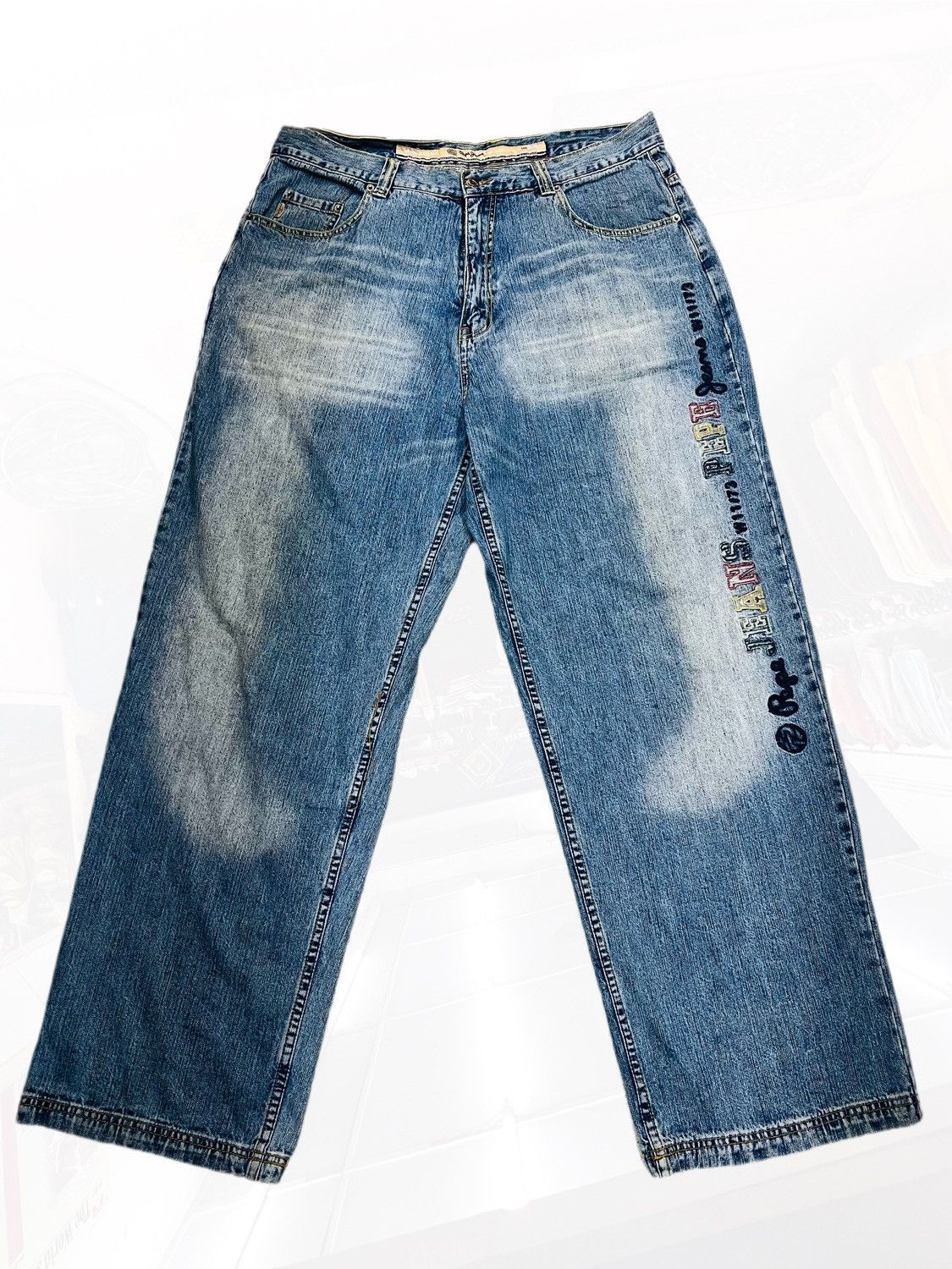 JNCO × Pepe Jeans Vintage Y2K Pepe Baggy Skater Hip-Hop Denim Jnco Style Size US 40 / EU 56 - 1 Thumbnail