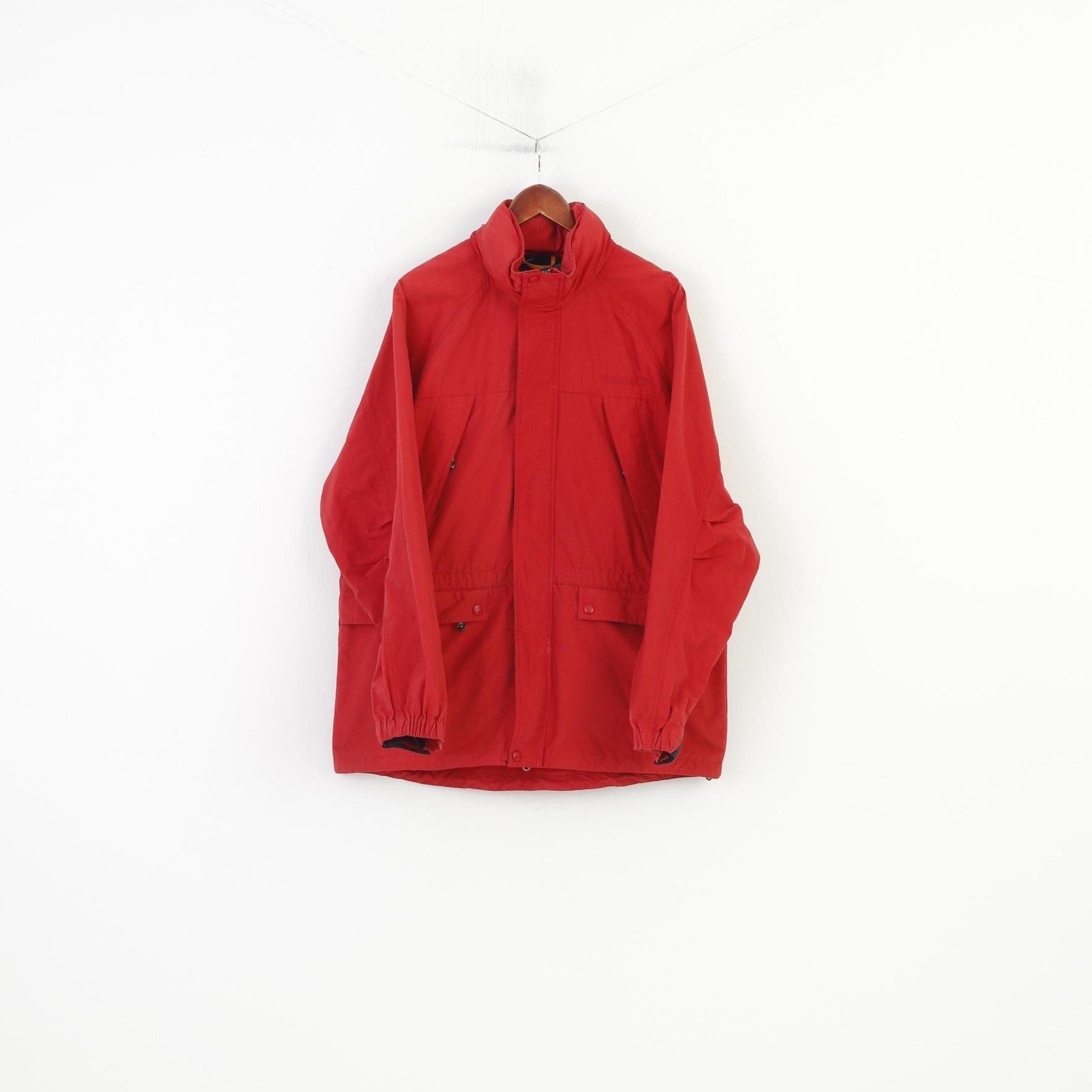 Timberland Timberland Men L Jacket Red Full Zipper Vintage Hood 0882 Size US L / EU 52-54 / 3 - 1 Thumbnail