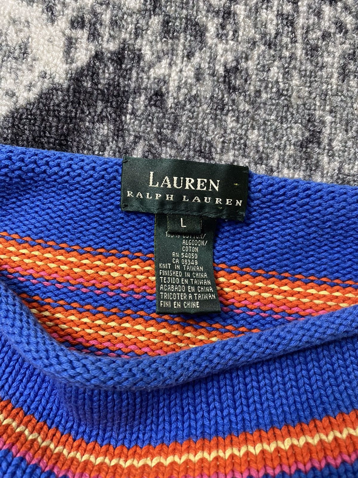 Lauren Ralph Lauren × Ralph Lauren × Vintage Vintage Lauren Ralph Lauren Sweater Multicolour LCD Knitwear Size L / US 10 / IT 46 - 6 Thumbnail