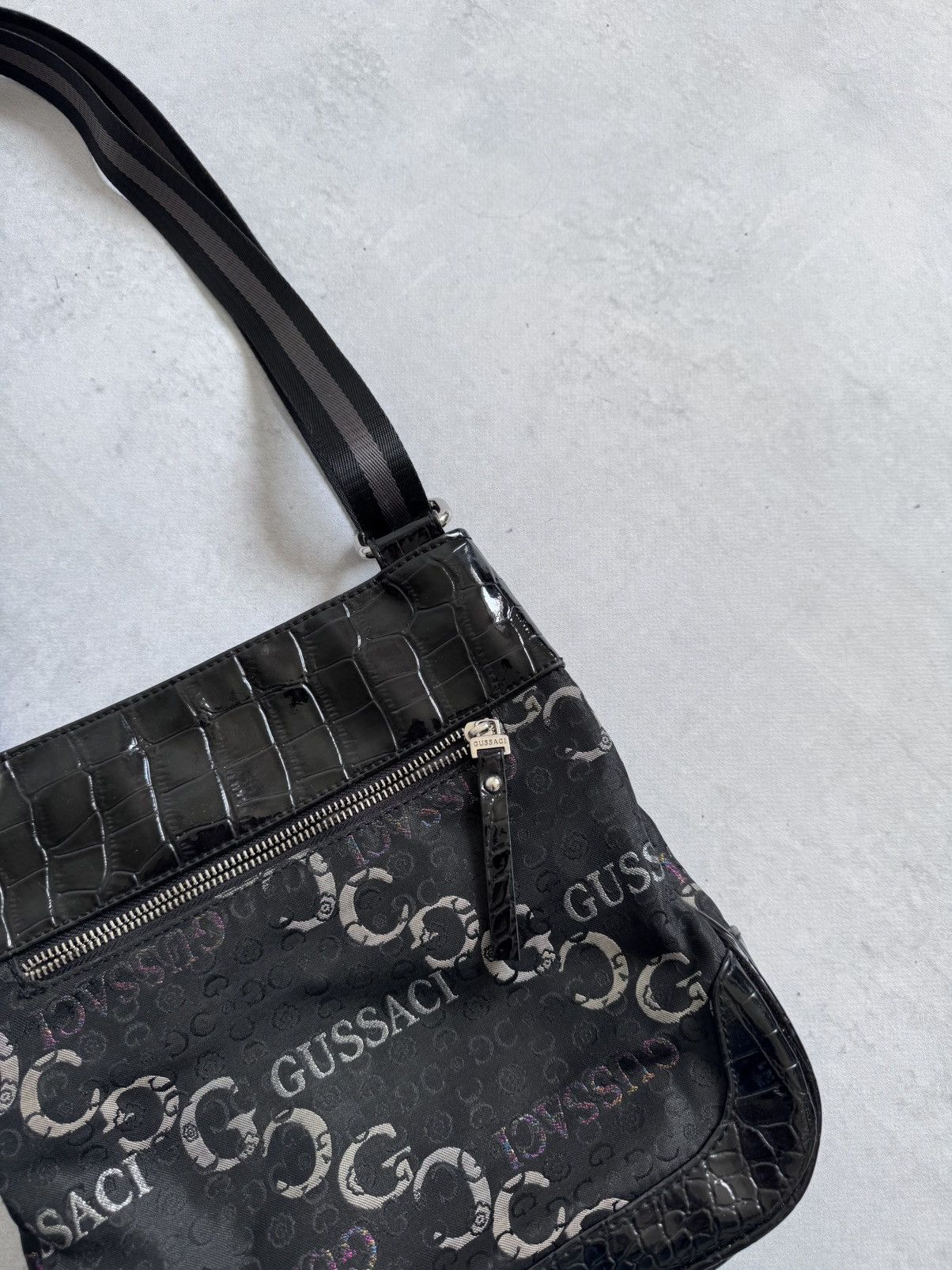 Other Vintage Gussaci Monogram Y2K Women’s Avant-Gard Tote Bag Size ONE SIZE - 12 Thumbnail