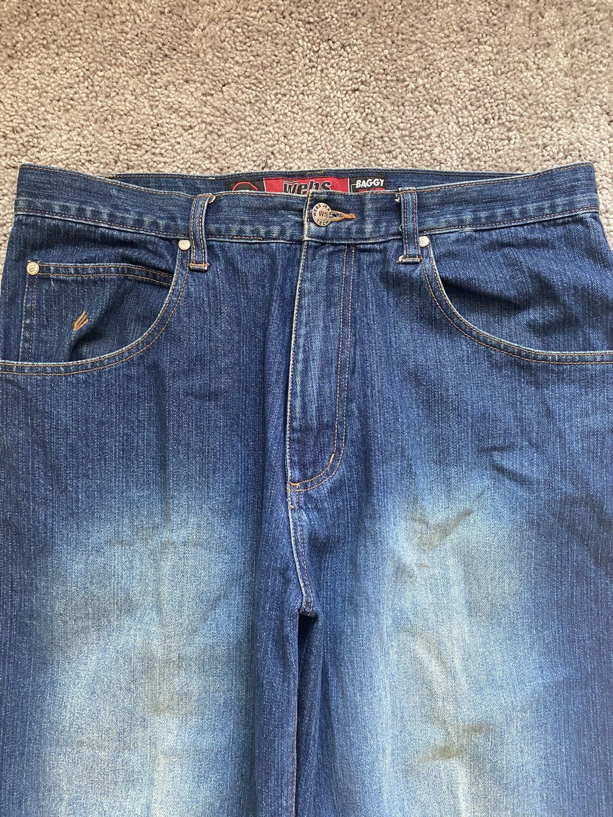 JNCO × Vintage Vintage Y2K Webs Baggy Fit Jeans 34x32 Size US 34 / EU 50 - 3 Thumbnail