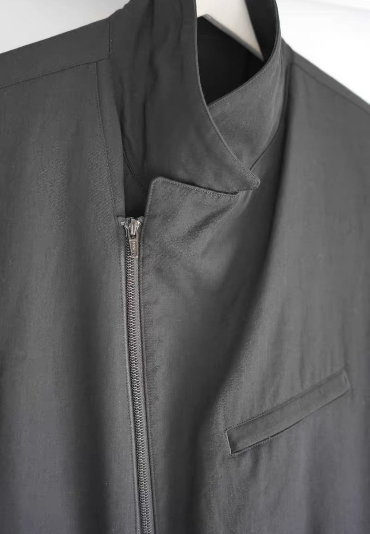 Yohji Yamamoto Yohji Yamamoto 14ss Rain Wet Zip Short Jacket K4 Size US L / EU 52-54 / 3 - 3 Thumbnail