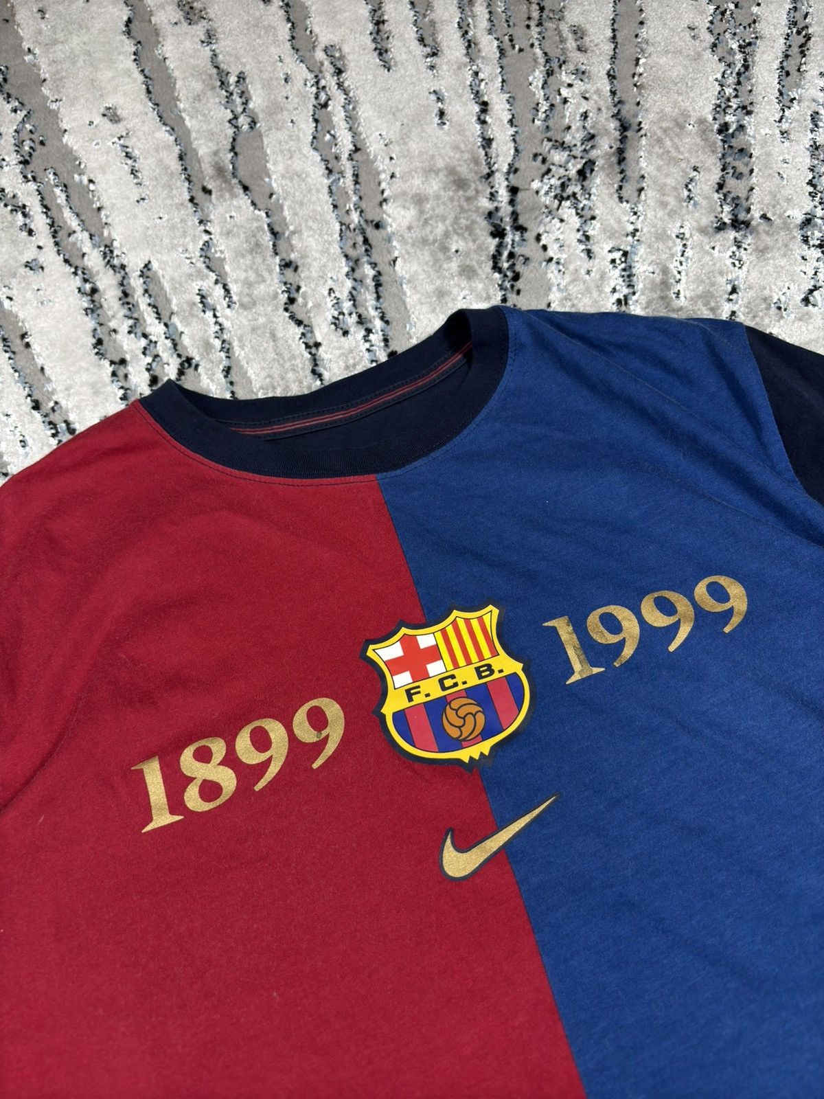 Nike Vintage Nike Barcelona 1999 soccer jersey drip drill opium Size US L / EU 52-54 / 3 - 2 Thumbnail