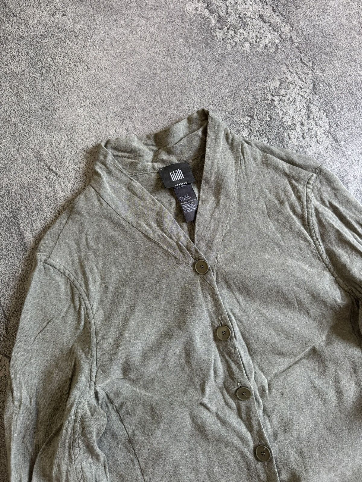 Rundholz Lilith S/size linen casual avantgarde blazer light jacket Size S / US 4 / IT 40 - 2 Thumbnail