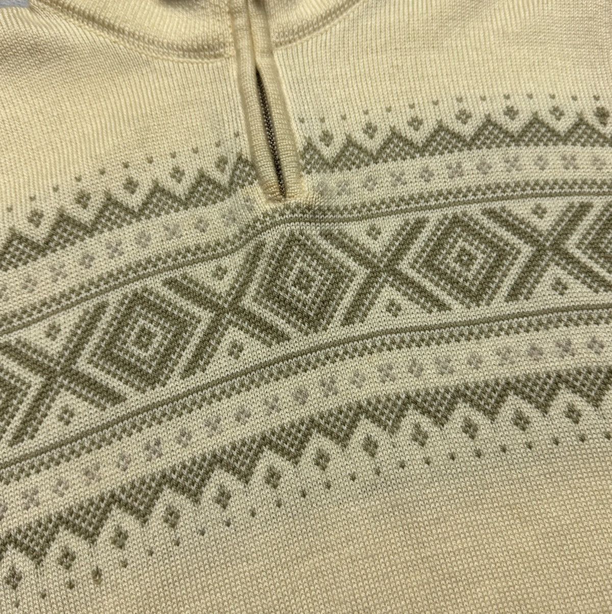 Dale Of Norway Dale Of Norway 1/4 Zip Wool Knit Sweater Geometrical Pattern Size M / US 6-8 / IT 42-44 - 7 Thumbnail