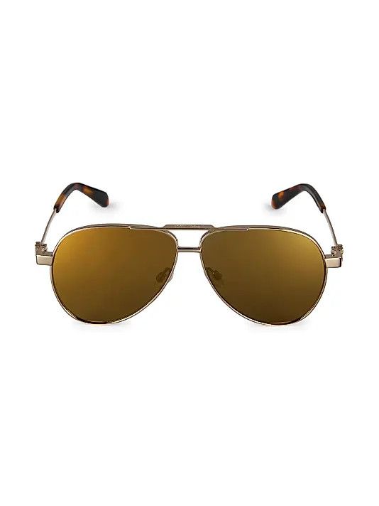 Off-White os11x0825 Size: OS / Ruston 57MM Aviator Sunglasses in Gold Size ONE SIZE - 2 Thumbnail
