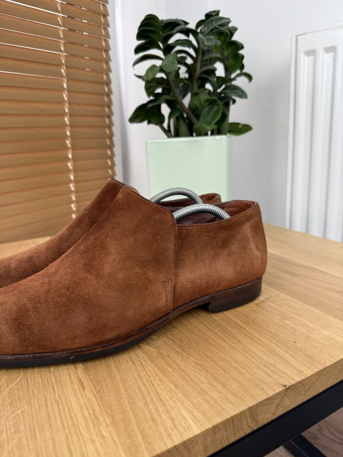Crockett & Jones CROCKETT & JONES Loafers Brown Suede Leather Shoes Made in 🇬🇧 Size US 10 / EU 43 - 3 Thumbnail