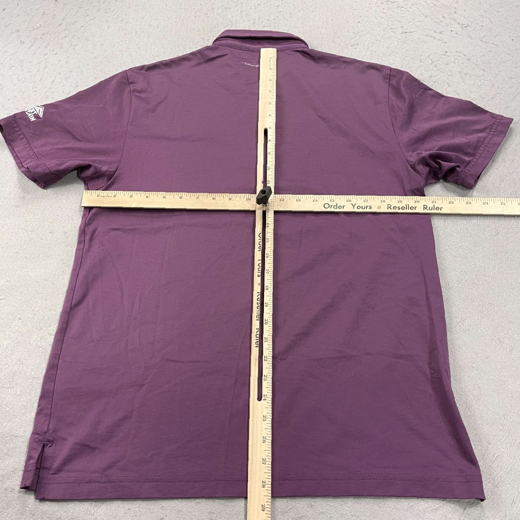 TravisMathew Desert Mountain Polo Shirt Mens Large Purple Travis Mathew Cotton Blend Golf Polo shirt Mens L Purple Travis Mathew Golf Shirt Size US L / EU 52-54 / 3 - 7 Thumbnail